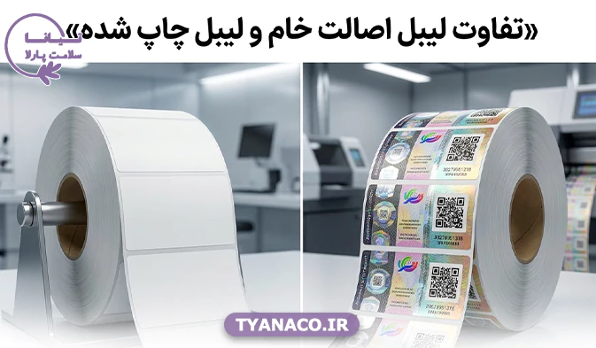 تفاوت لیبل اصالت خام و لیبل چاپ شده